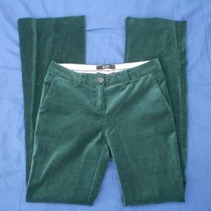 Victoria Secret Christie Green Velvet Pants SZ 2